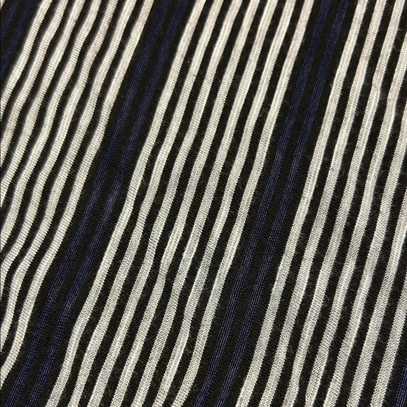 Bobeau Striped Blue & Grey Partially Lined Maxi Skirt - Picture 8 of 10